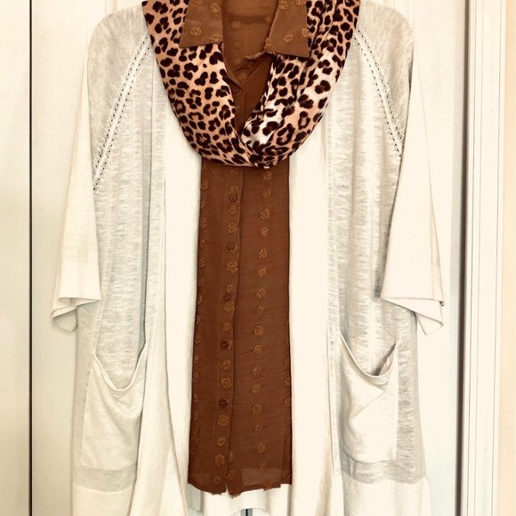 Banana Republic Sweaters - Banana Republic Ivory Cardigan Sweater 3/4 Sleeves XXL